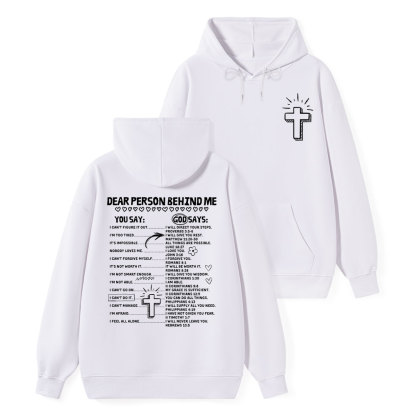 Dear Person Behind Me Classic Christian Hoodie