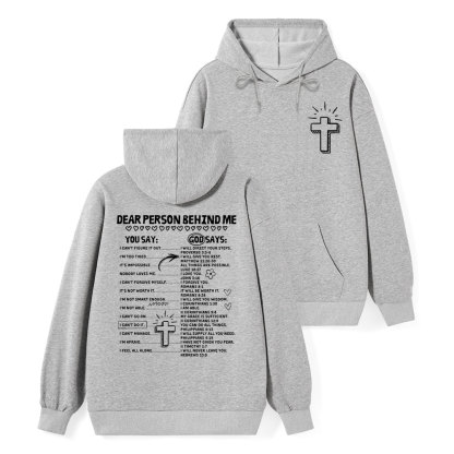 Dear Person Behind Me Classic Christian Hoodie