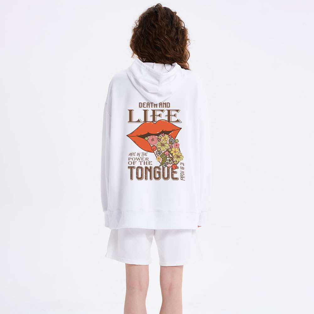 Death And Life Are In The Power Of The Tongue Classic Christian Hoodie