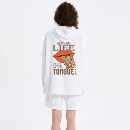 Death And Life Are In The Power Of The Tongue Classic Christian Hoodie