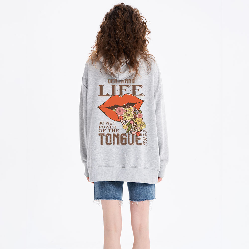 Death And Life Are In The Power Of The Tongue Classic Christian Hoodie