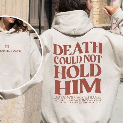 Death Could Not Hold Him Christian Fleece Hoodie Set