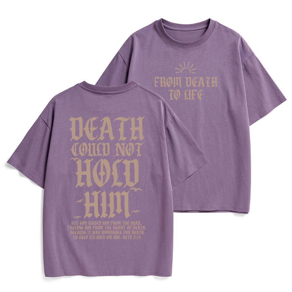 Death Could Not Hold Him Christian Heavy Cotton T-Shirt