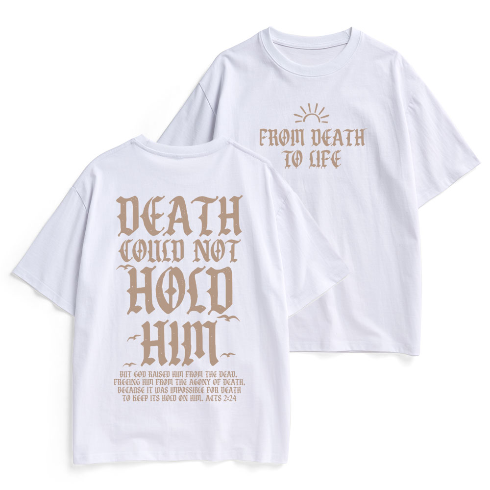 Death Could Not Hold Him Christian Heavy Cotton T-Shirt