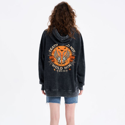 Death Could Not Hold Him Christian Washed Hoodie 