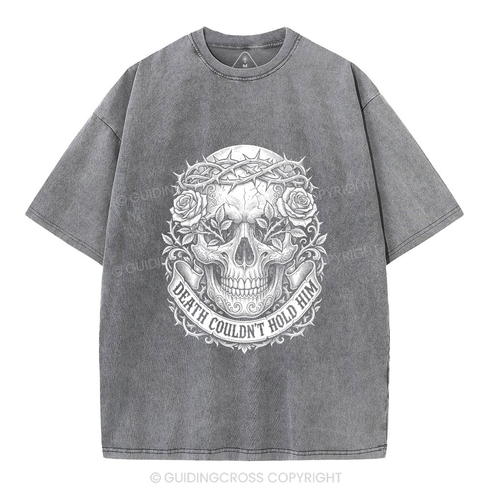 Death Could Not Hold Him Christian Washed T-Shirt