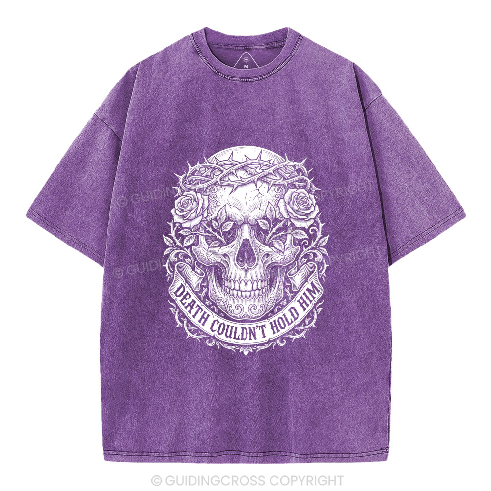 Death Could Not Hold Him Christian Washed T-Shirt
