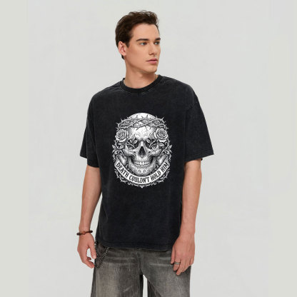 Death Could Not Hold Him Christian Washed T-Shirt