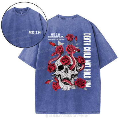 Death Could Not Hold Him Christian Washed T-Shirt