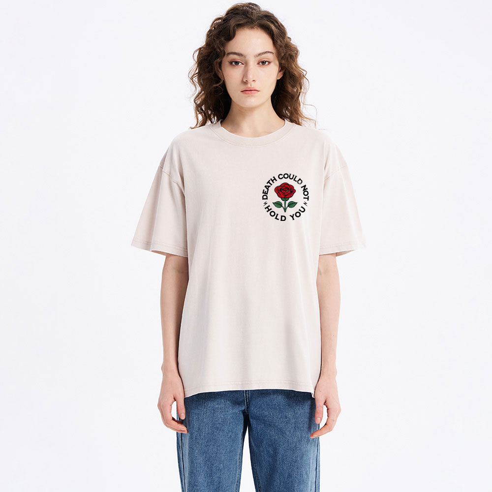 Death Could Not Hold You Christian Washed T-Shirt