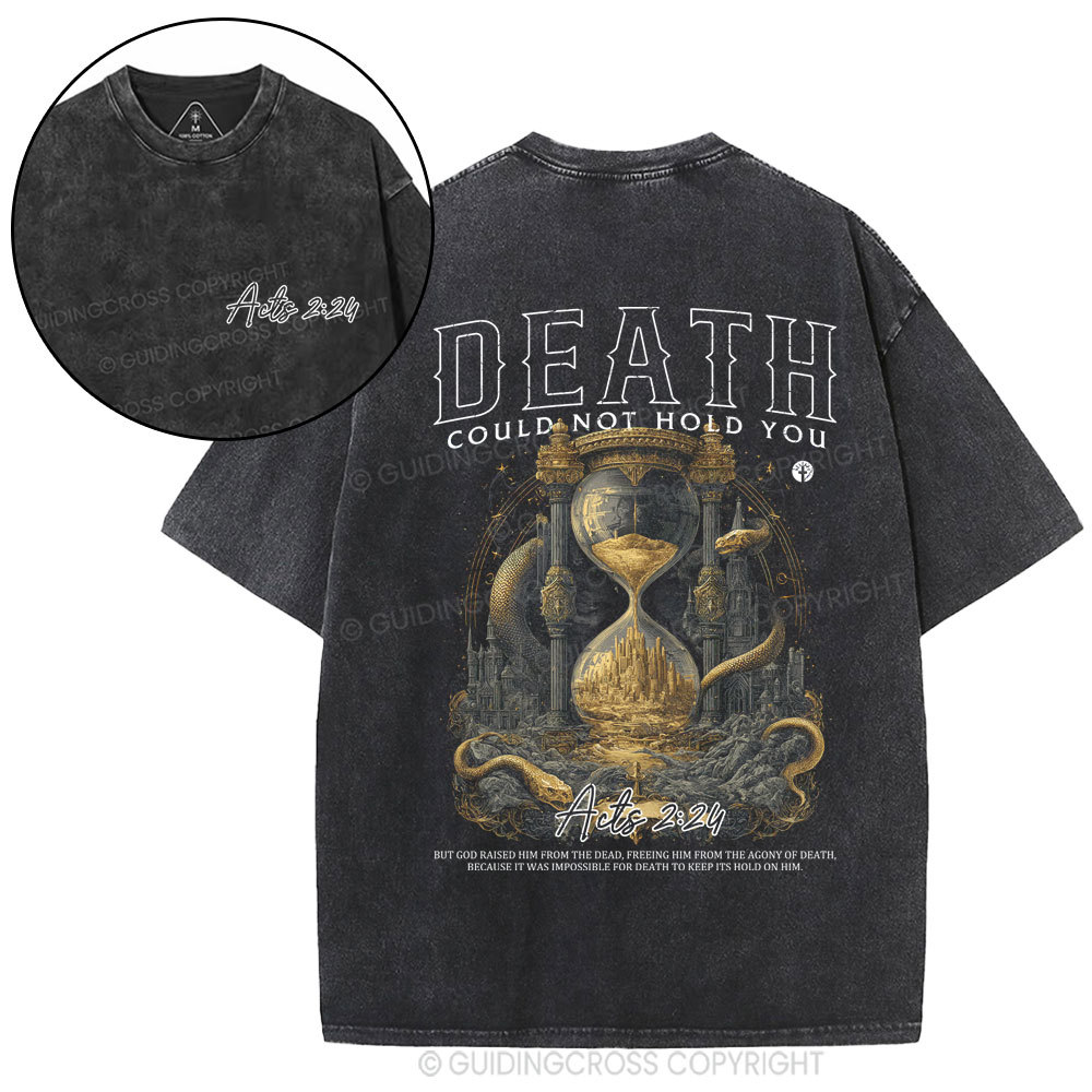 Death Is Defeated The King Is Alive Christian Washed T-Shirt