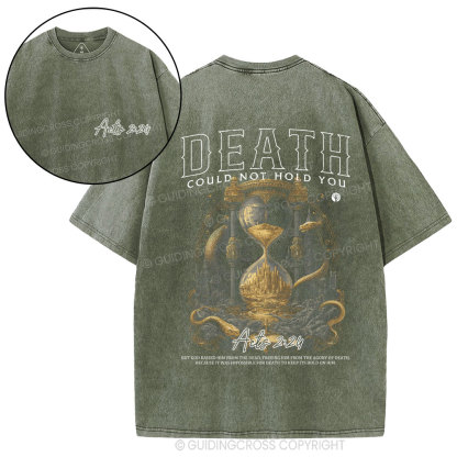 Death Is Defeated The King Is Alive Christian Washed T-Shirt