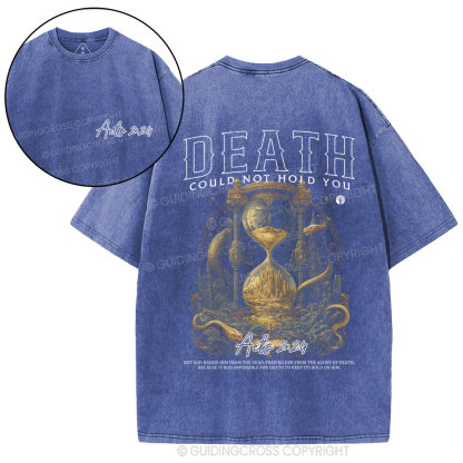 Death Is Defeated The King Is Alive Christian Washed T-Shirt