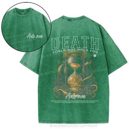 Death Is Defeated The King Is Alive Christian Washed T-Shirt