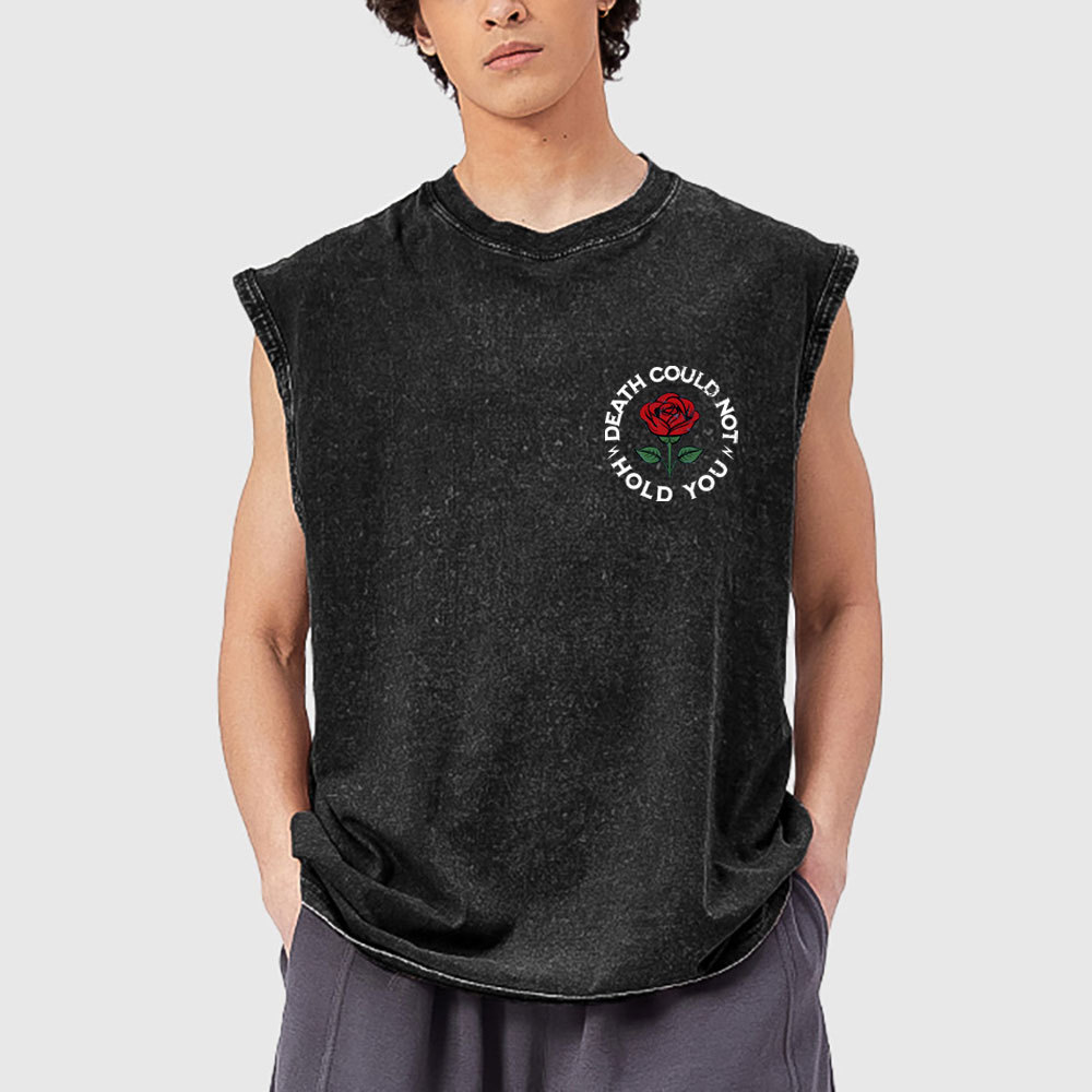Death Could Not Hold You Christian Washed Tank Top