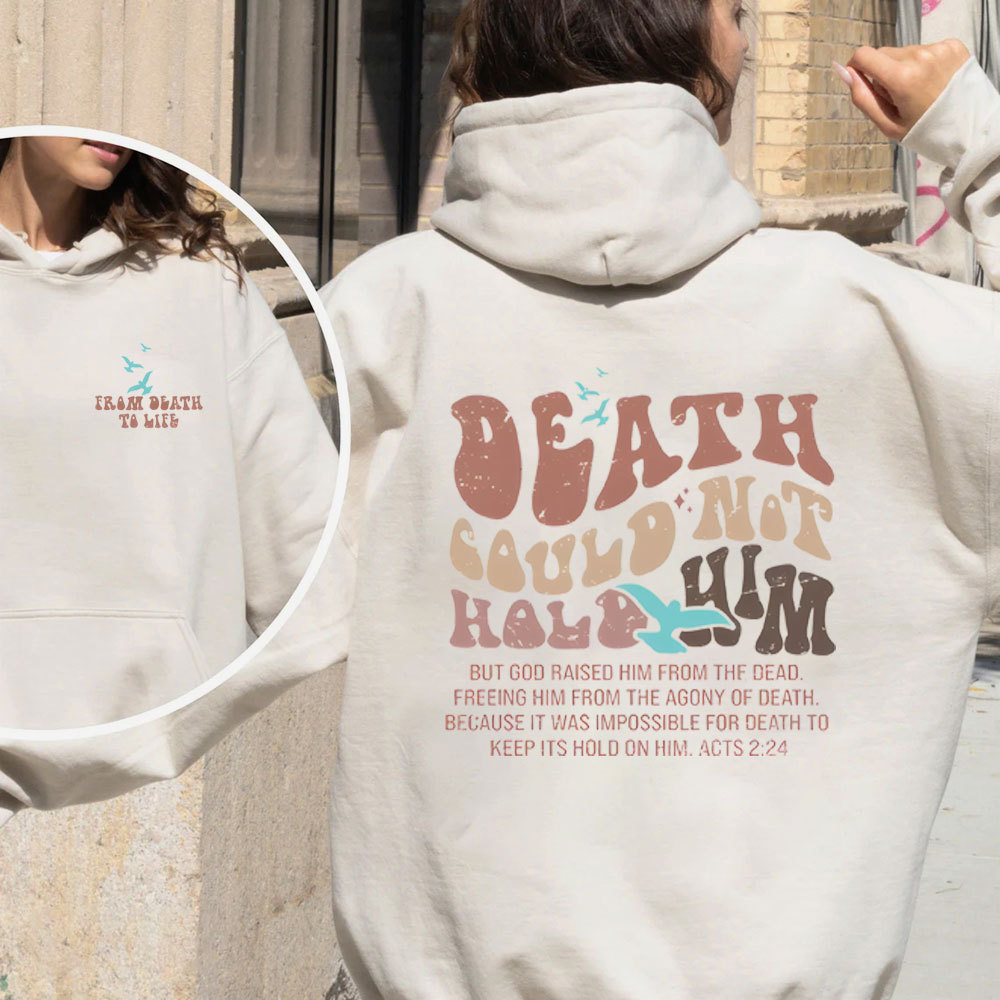 Death Couldn't Hold Him Christian Fleece Hoodie Set