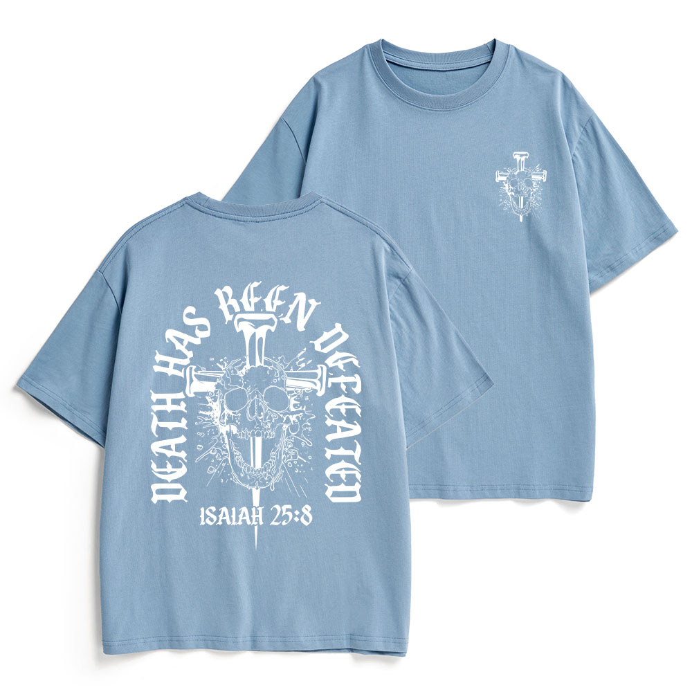 Death Has Been Defeated Christian Heavy Cotton T-Shirt