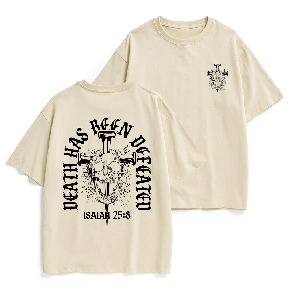Death Has Been Defeated Christian Heavy Cotton T-Shirt