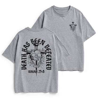 Death Has Been Defeated Christian Heavy Cotton T-Shirt