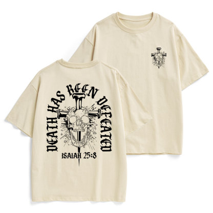 Death Has Been Defeated Christian Heavy Cotton T-Shirt