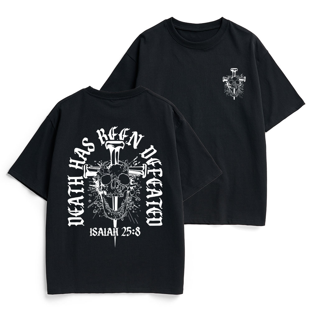 Death Has Been Defeated Christian Heavy Cotton T-Shirt