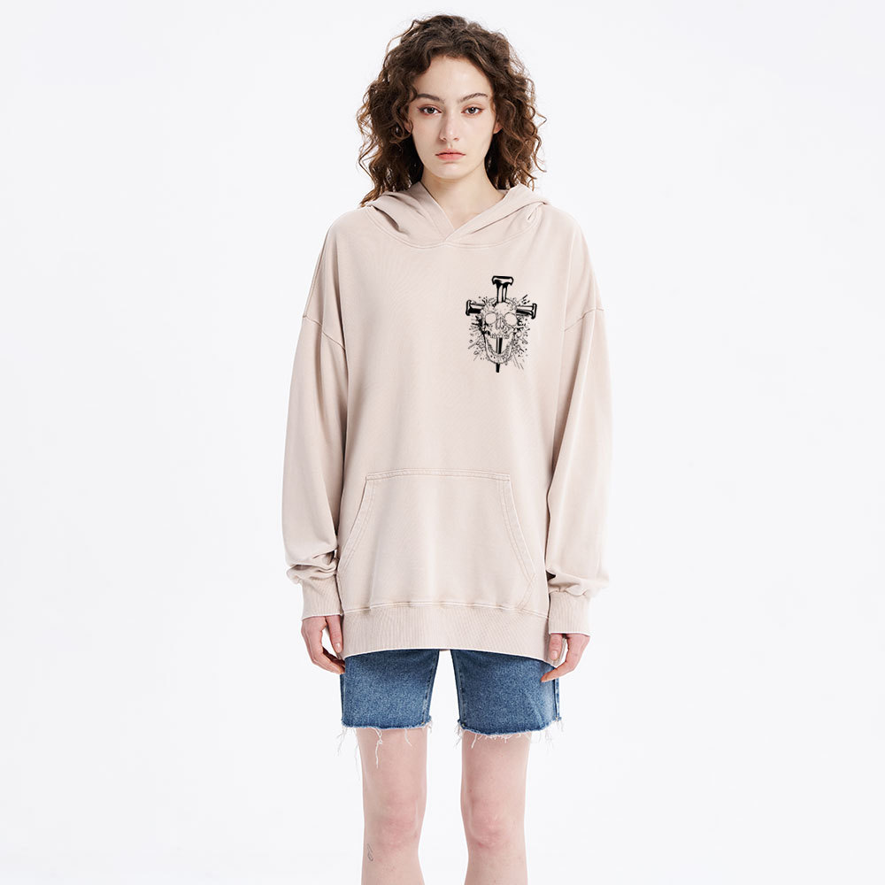 Death Has Been Defeated Christian Washed Hoodie