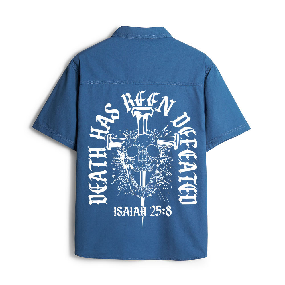 Death Has Been Defeated Christian Work Shirt
