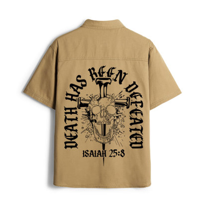 Death Has Been Defeated Christian Work Shirt
