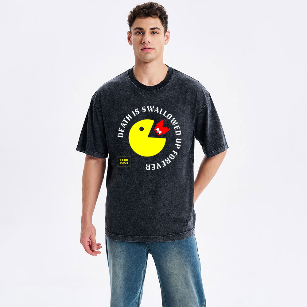 Death Is Swallowed Up Forever Christian Washed T-Shirt