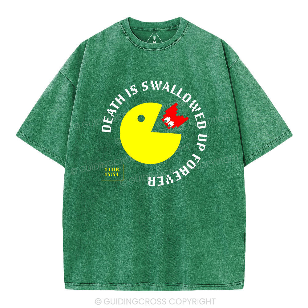 Death Is Swallowed Up Forever Christian Washed T-Shirt