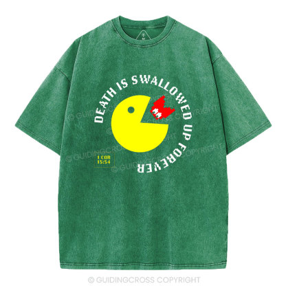 Death Is Swallowed Up Forever Christian Washed T-Shirt