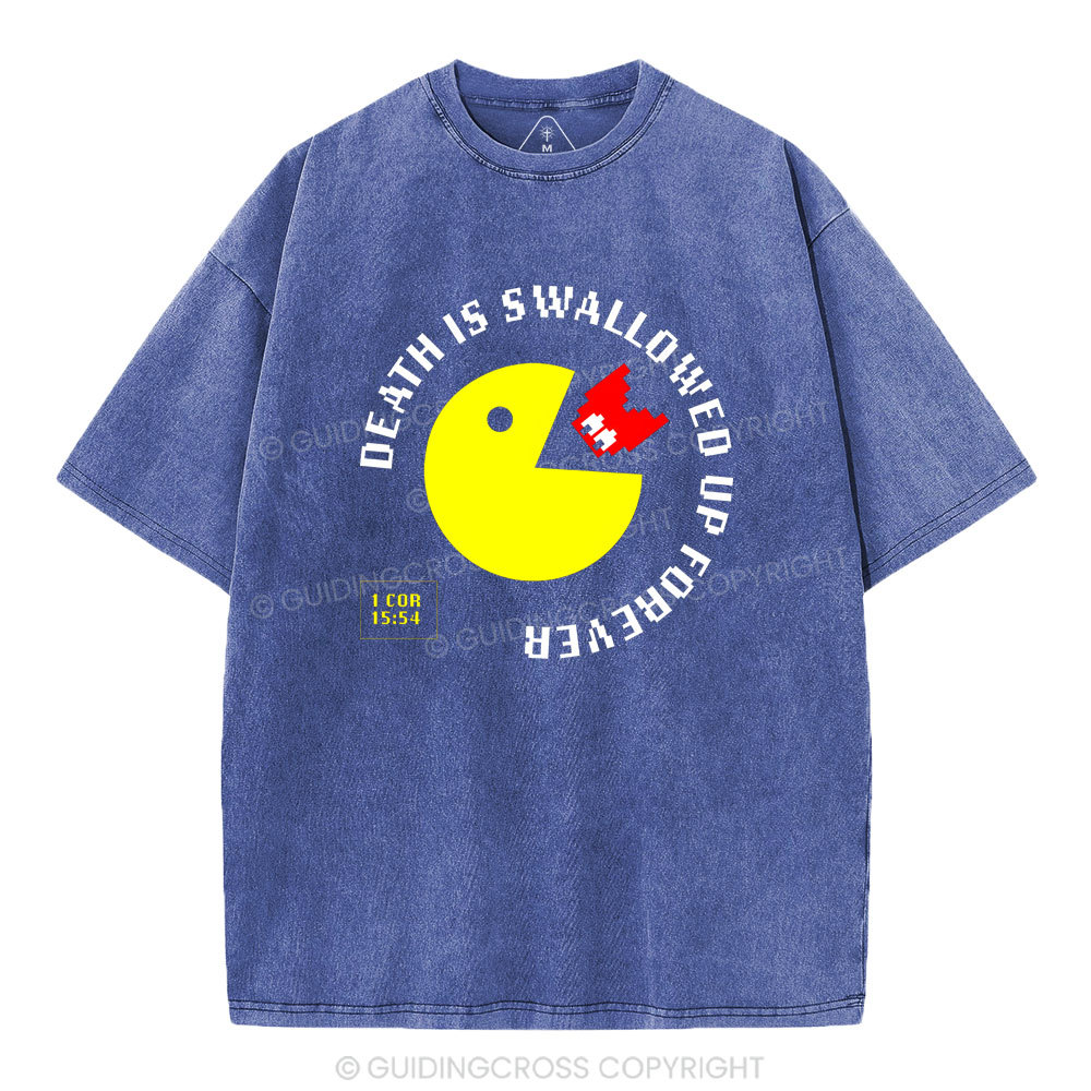 Death Is Swallowed Up Forever Christian Washed T-Shirt