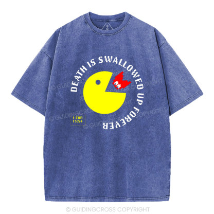 Death Is Swallowed Up Forever Christian Washed T-Shirt