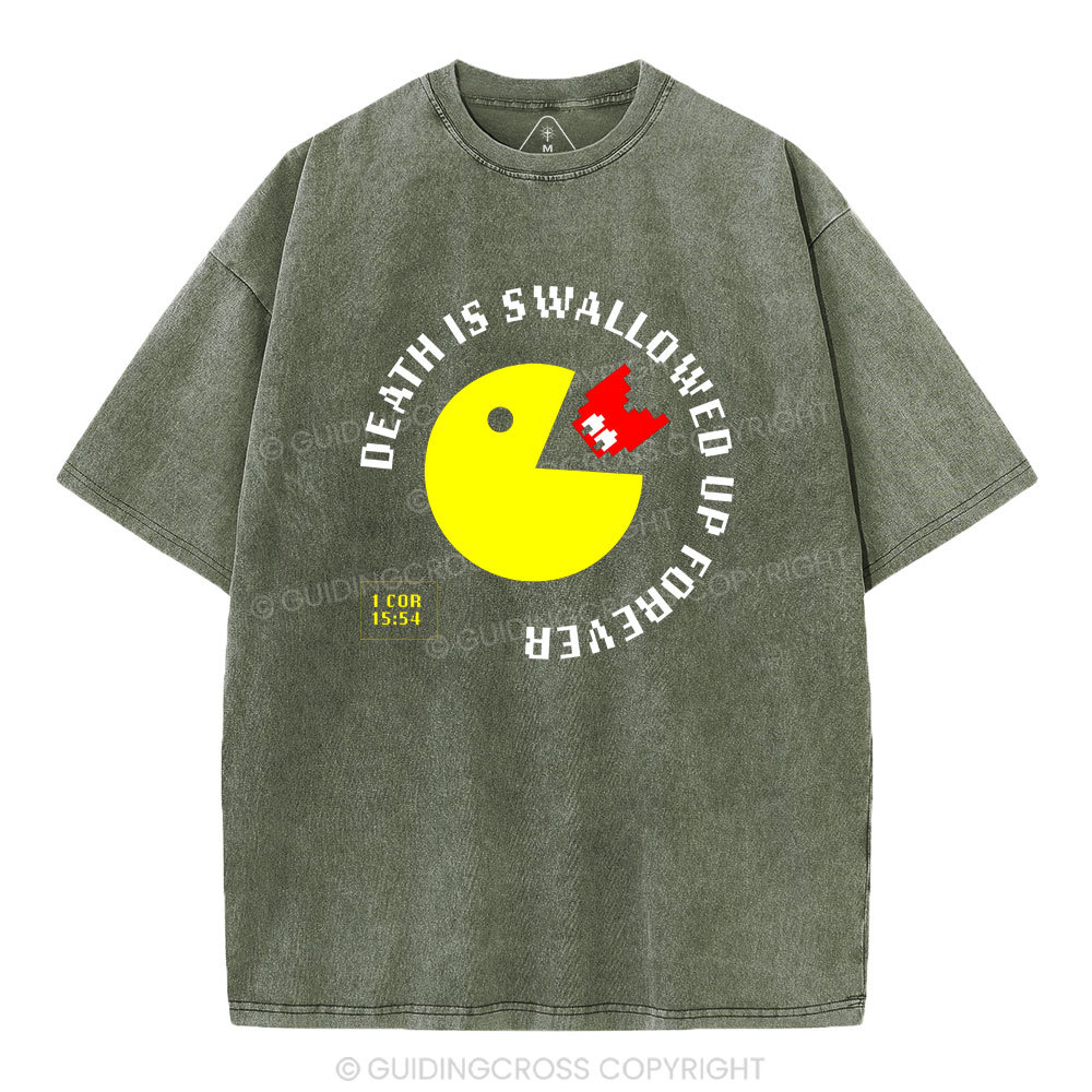 Death Is Swallowed Up Forever Christian Washed T-Shirt