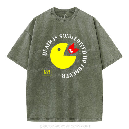 Death Is Swallowed Up Forever Christian Washed T-Shirt