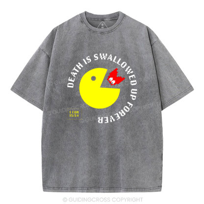 Death Is Swallowed Up Forever Christian Washed T-Shirt