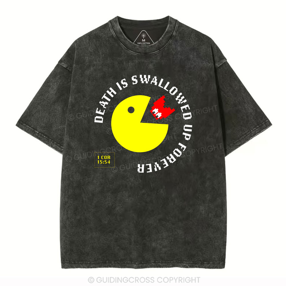 Death Is Swallowed Up Forever Christian Washed T-Shirt