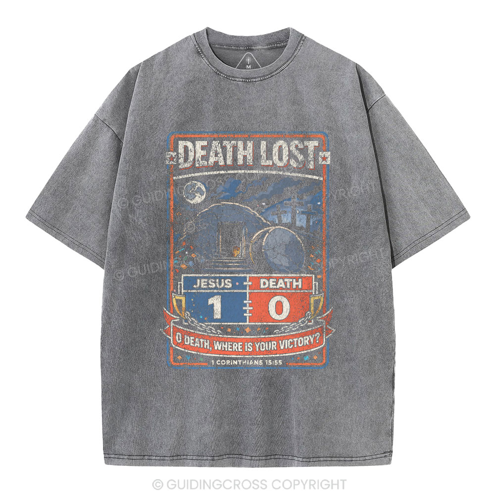 Death Lost Christian Washed T-Shirt