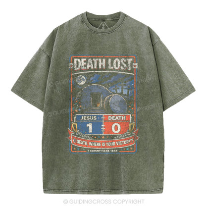 Death Lost Christian Washed T-Shirt