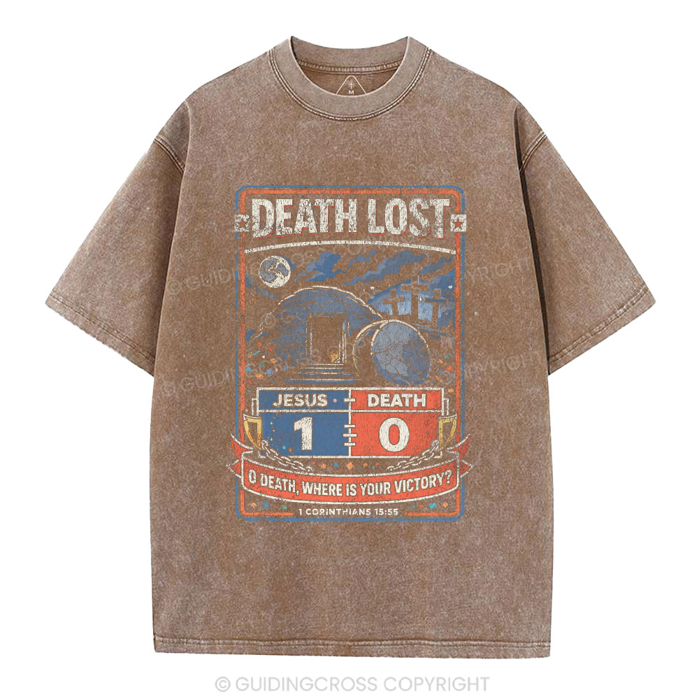 Death Lost Christian Washed T-Shirt