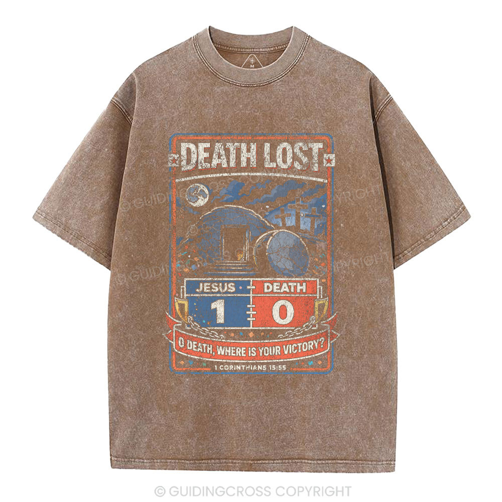 Death Lost Christian Washed T-Shirt
