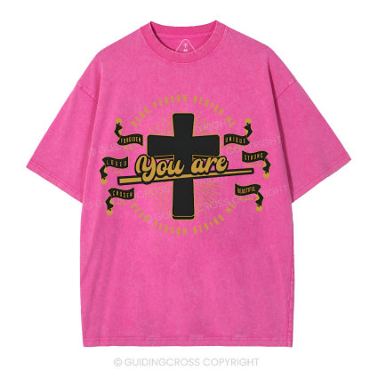 Death Person Behind Me You Are Unique Christian Washed T-Shirt