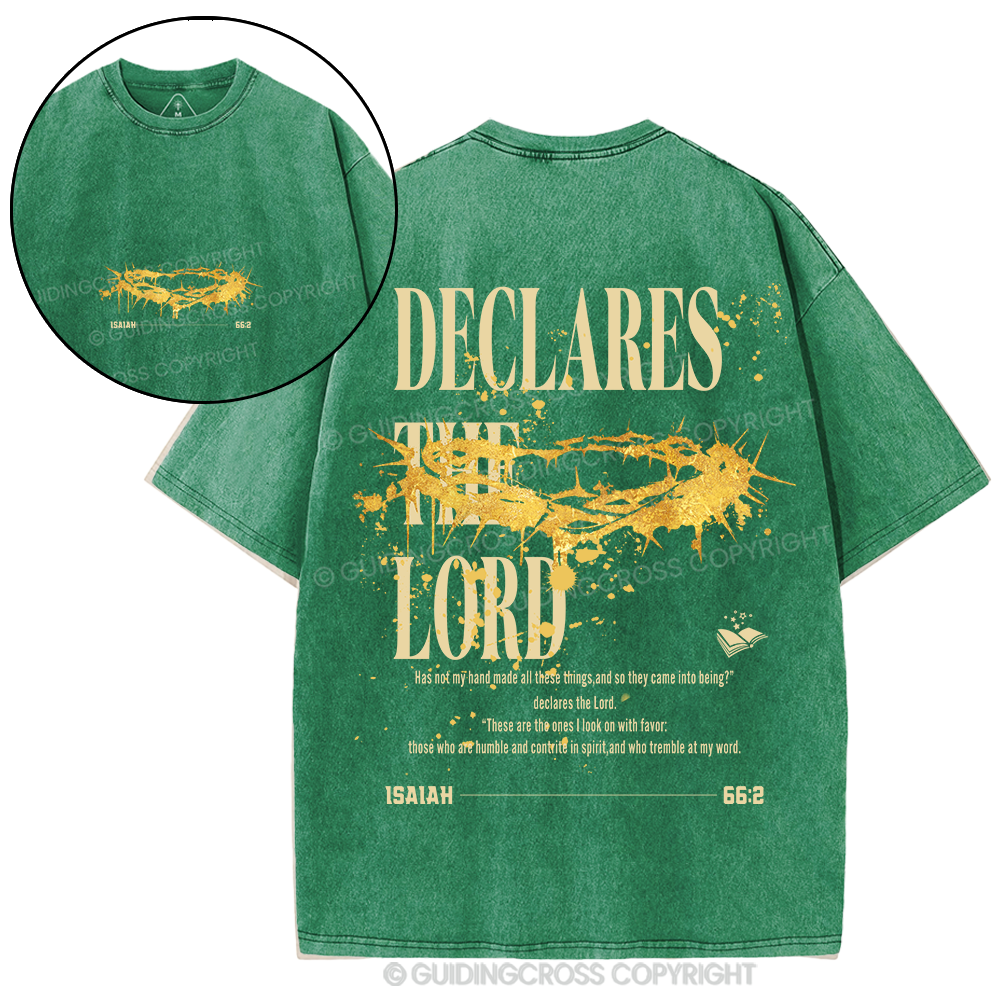 Declares The Lord Christian Washed T-Shirt