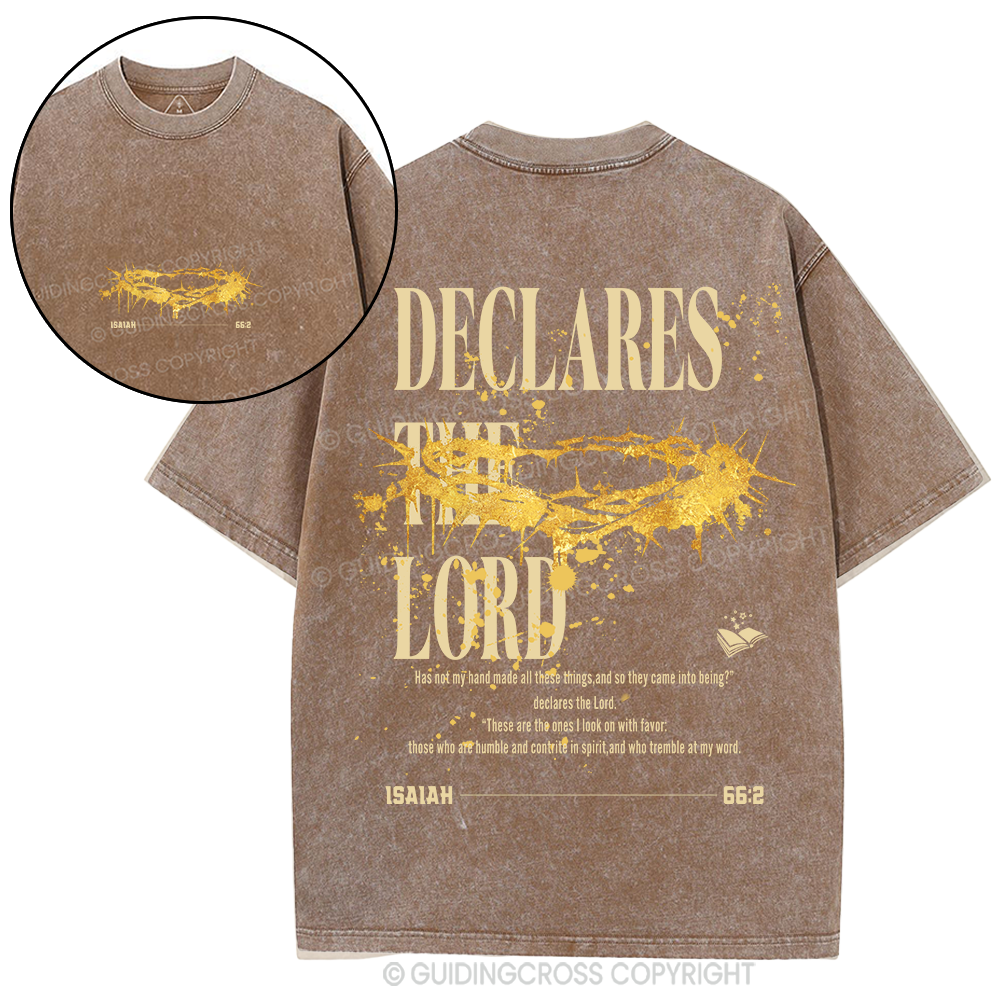 Declares The Lord Christian Washed T-Shirt