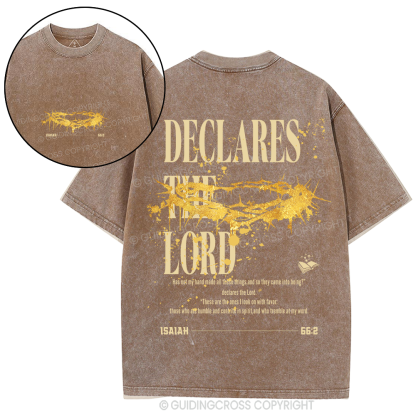 Declares The Lord Christian Washed T-Shirt