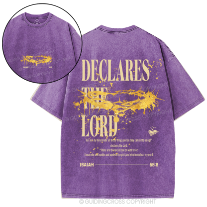 Declares The Lord Christian Washed T-Shirt