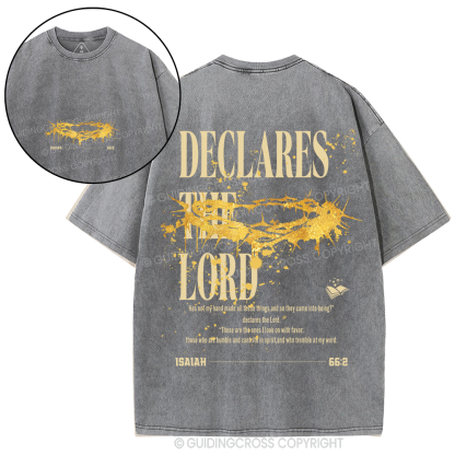 Declares The Lord Christian Washed T-Shirt