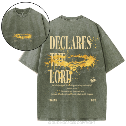 Declares The Lord Christian Washed T-Shirt