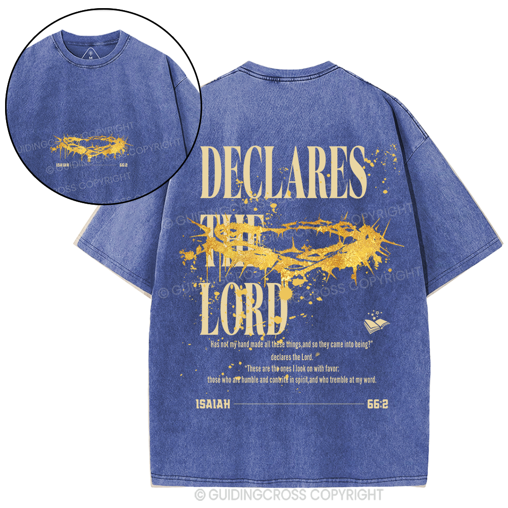 Declares The Lord Christian Washed T-Shirt