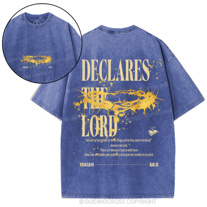 Declares The Lord Christian Washed T-Shirt